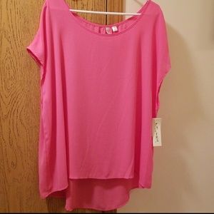 Bright pink blouse barbie pink
